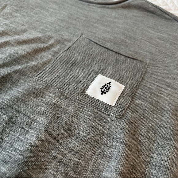 Free People The Recovery Knit Short Sleeve Oversized Sweater Size XL - Picture 14 of 16